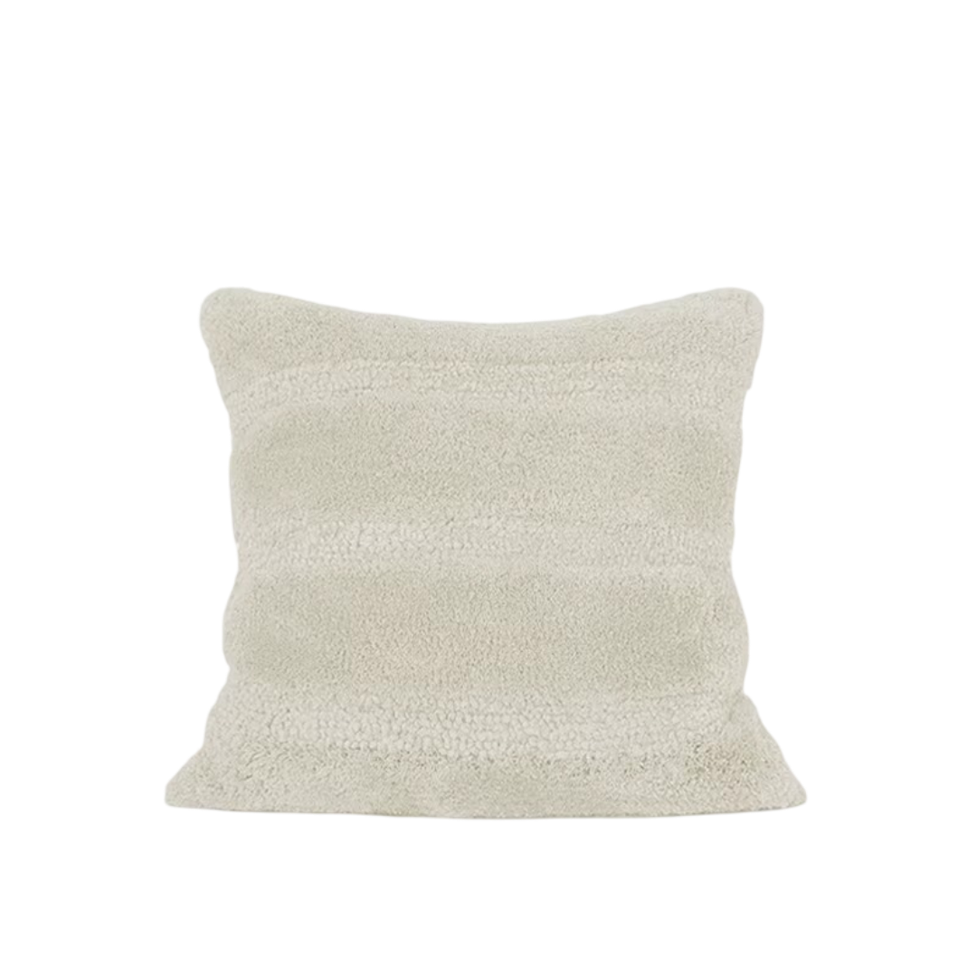 Wit Luxe Pluche Kussensloop - 50x50cm