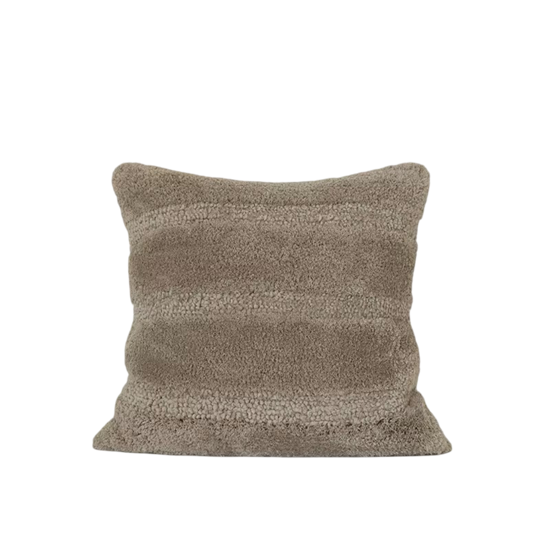 Antraciet Luxe Pluche Kussensloop - 50x50cm