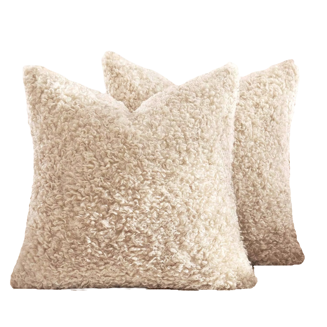 Beige Teddy Cozy Kussensloop