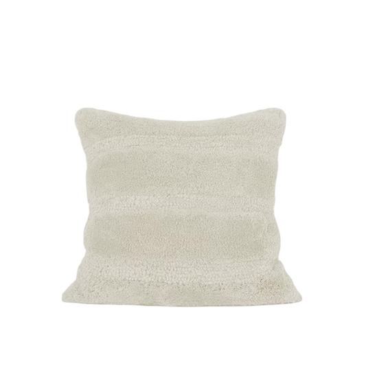 Wit Luxe Pluche Kussensloop - 50x50cm