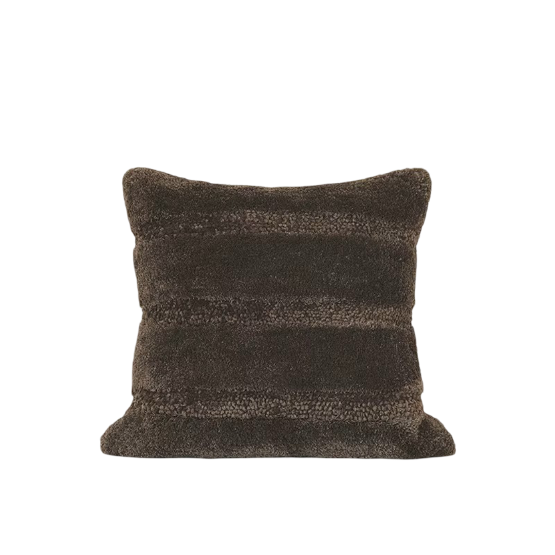 Zwart Luxe Pluche Kussensloop - 50x50cm