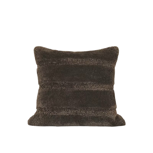 Zwart Luxe Pluche Kussensloop - 50x50cm