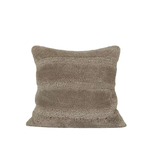 Antraciet Luxe Pluche Kussensloop - 50x50cm