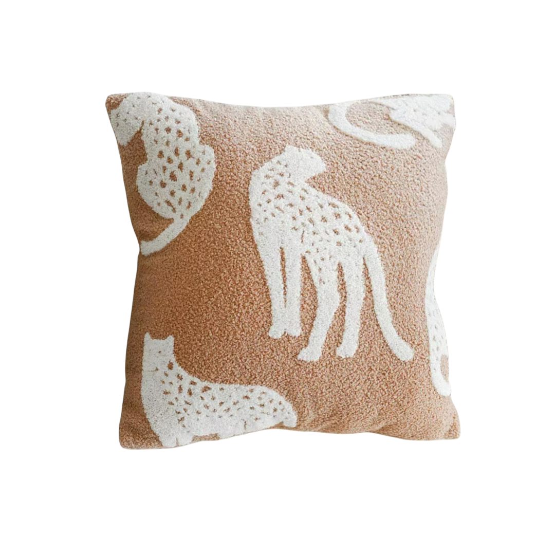 Brons Luipaard Kussensloop - 45x45cm